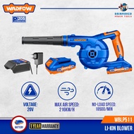 Wadfow Lithium-Ion blower 20V 1B1C Voltage:20V No-load speed:18500rpm Average air volume: 2.5m3/min 
