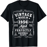 Men's cotton T-shirt Vintage 70 Birthday Decorations Men 70yr 1956 70th Birthday T-Shirt