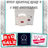 STOP KONTAK KAKI 3 + STEKER UNIVERSAL ORIGINALRESMI STEKER STOP KONTAK