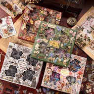 Yuezhen Hundred Pieces Retro Gift Box Stickers Creative diy Handbook Stickers pet Children's Handboo