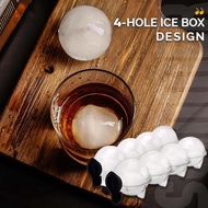 Four-hole Ice Hockey Model Whiskey Vodka Round Ice Box Ice Hockey Spherical Ice Box Grinder Ice Maker Ice Hockey Bar Tool