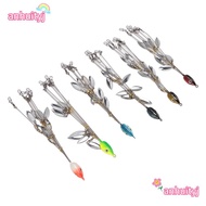 ANHUITYJ 6PCS Umbrella Fishing Rig, 5 Arms Stainless Steel Alabama Umbrella Rigs, Simulated Wtih 8 B