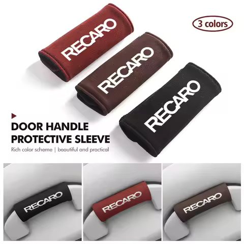 For Recaro Car Roof Armrest Anti-slip Handrail Pull Handle Glove Protective Cover