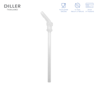 Diller หลอดซิลิโคน ขวดน้ำเด็กรุ่น DB007  ชุดหลอดดูดซิลิโคน (Straws + Silicone Nozzle) หลอดดูดน้ำ หลอดหัดดูดเด็ก Silicone Straw