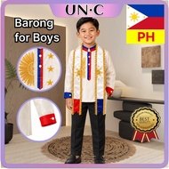【Philippine】barong for Kids Boys Kids sinag with lining buwan ng wika costume UN United Nation