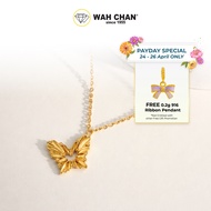 WAH CHAN 916 Gold Necklace - Butterfly Necklace OSC1070
