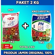 MKP & KNO3 CRYSTAL FERTILIZER PAK TANI 2KG / FERTILIZER TO STIMULATE FRUIT, FLOWER & PREVENTION
