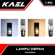 Lampu Depan 8 LED 2 Sisi 8+8 Watt H6 T19 M2B AC DC Ayoto Putih Kuning