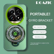 Luxury Metallic Aurora Color Phone Case For Realme 13 Pro 5G/Realme 13 Pro+ 5G With Rotatable Gyro S