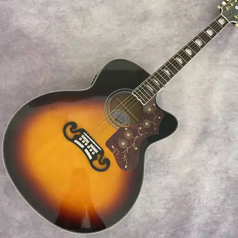 Made in China, 43 inches, 6 strings, acoustic acoustic acoustic guitar, black guitar, free delivery