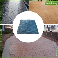 [LovoskibcMY] Concrete Stamping Tool 45cmx45cm Concrete Stamp Mat for Outdoor Lawn Tiles