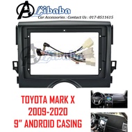 9" TOYOTA MARK X 2009-2020 Android Plug And Play Player Casing