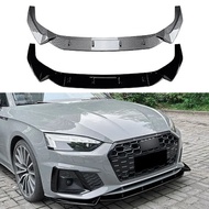 MK8I 3 Stage Front Lip Splitter Spoiler Side Lower Splitters Body Kit For Audi A5 Sline S5 8W6 2021+