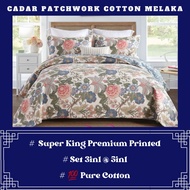 CADAR COTTON SYAQIST PATCHWORK SUPER KING PREMIUM / CADAR COTTON / CADAR CANTIK / CADAR PENGANTIN / 