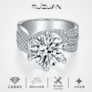 Sterling Silver Love Cross-Border Ring Third Moissanite Classic Hot Sale 925 Hao Set Carat Female Si