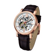 Arbutus unisex skeleton rose gold/ white/ brown AR911RWF