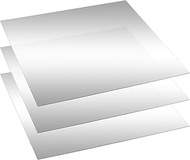 Yookeer 3 Pcs Two Way Mirror Glass, 12x12x0.04 Inch Acrylic Infinity See Through Mirror Sheet for Ma