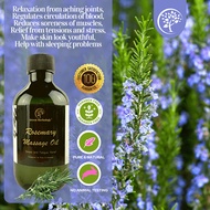 Rosemary – Relieves Tension Aromatherapy Massage Oil / Bath Oil / Body Oil  - 500ML 💥PREMIUM OIL