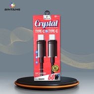 TYPE-C TO TYPE-C DATA CABLE 60W CRYSTALBINTANG