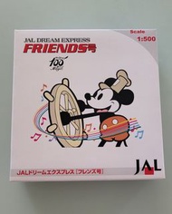 JAL Dream Express 飛機模型 (Friends号) B747-400 scale 1:500 Mickey Mouse 迪士尼