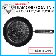 [Happy call]Frying Pan Non Stick Diamond IH Light Frying Pan 20cm,24cm,26cm,28cm/happ call pan/non stick frying pan/non stick pan