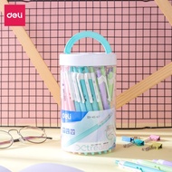 Deli - 50 Xtream 0.7 mm blue ink ballpoint pens - pastel shell color - Linzstore89