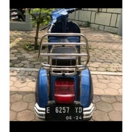 Back rack vespa classic px exclusive excel PS accessories vespa chrome short pole