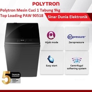 Polytron Mesin Cuci 1 Tabung 9Kg Belleza PAW 90518 Top Loading