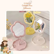 {CKI} Aesthetic Mirror / Flower Mirror Stand / Dressing Table Mirror / Aesthetic Mirror