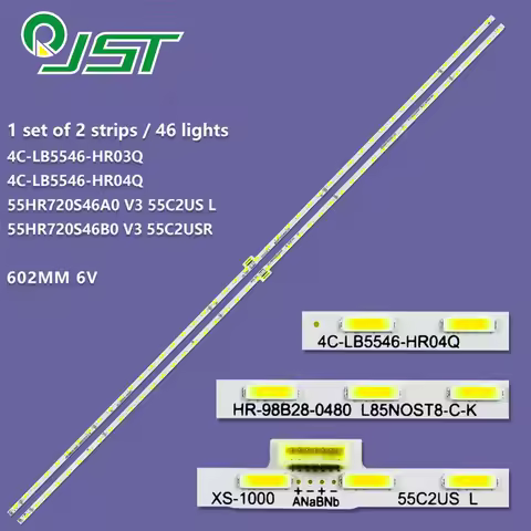 2pcs 55Q1D 55A950U 55U77CMC 55U7700C 55C2US L 55HR720S46A0 V3 55C2 4C-LB5546-HR03Q 4C-LB5546-HR04Q R