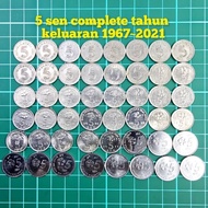 (B19) syiling 5sen lama duit lama duit syiling lama duit kertas lama barang antik barang lama barang