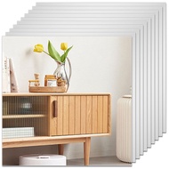 10PCS Mirror Tiles12x12 Inch Flexible Mirror SheetSelf Adhesive Self Cuttable Mirror Wall Stickers N