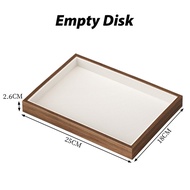 BHQ Jewellery Box Walnut Wood Grain Jewellery Tray Retro Display Jewellery Holder Stand Bracelet Nec