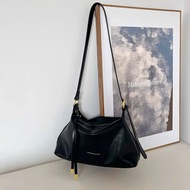 Women's pu leather shoulder bag, baguette form, Korean style bag - TXN067