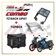 F2 Moto Y15/LC V8 RACK LIPAT + F2-Moto TOP BOX SET