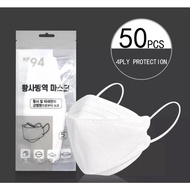 50Pcs 4ply Korean Face K94 Mask 50pcs 4ply Korean Face Kf94 KN 94 Mask White Face Mask Mask Reusable