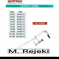 Catok F Steel 80x160 mm Wipro FS-160 Klem Full Besi 80mm x 160mm 16 cm