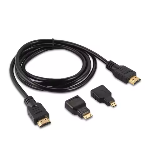 High quality Mini HDMI-compatible adapter Micro HDMI connector 1.5 meters 4K HD cable suitable for P