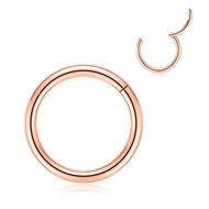 FUNLMO 316L Surgical Steel Hinged Nose Rings Hoop 20G 18G 16G 14G 12G 10G 8G 6G 4G 2G 0G 00G Piercin