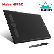 Huion H580X digital graphic drawing board with battery-free pen compatible with Chromebook, Mac, PC 