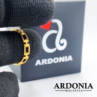 ARDONIA Cincin Paperclip Chained Emas 375 (375 Gold) Women Ring
