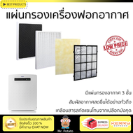 แผ่นกรองเครื่องฟอกอากาศ HATARI RAP-1201  แผ่นกรองแบบ 3 ชั้น กรองฝุ่นละอองและกลิ่น