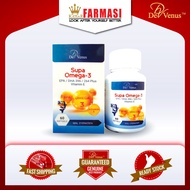 DE VENUS SUPA OMEGA-3 FISH OIL PLUS VITAMIN E  30IU 60 SOFTGELS