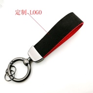 Modified Ferrari F430 488 458 Car Keychain Leather Charm Driving Personal Item Genuine Leather Key H
