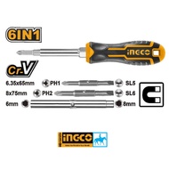 Bộ Tua vít 2 đầu 6.35 x 135mm PH2 SL6 Thép CRV TOLSEN INGCO 20042