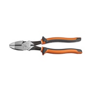 Klein Tools D213-9NE-EINS Insulated High Leverage Side-Cutting Pliers Orange Heavy Cutting Slim Hand