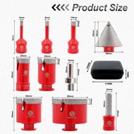 FOCSTOL 10pcs Set Diamond Drill Bit Dia 6/8/10/25/35/50/68mm Hole Saw M14 For Ceramic Porcelain Tile