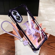 VRQR Cover for Infinix Smart 10 Plus Tecno Spark GO 2 2S Pop 10 KM4 X6725B_C Letter Flower with Flow