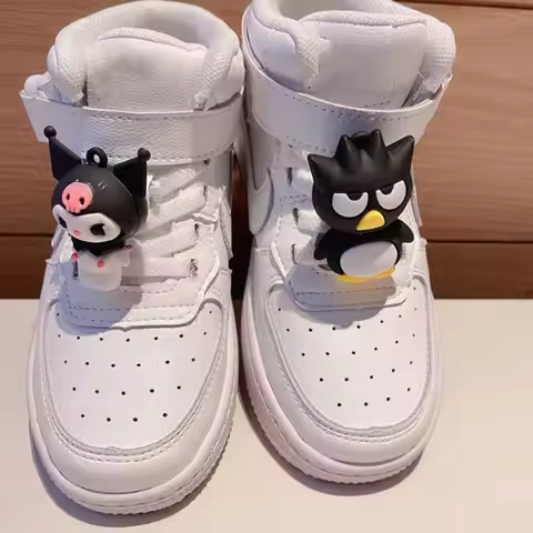 MINISO Cartoon Penguin Kuromi Shoe Lace Charms Buzz Lightyear Mouse Shoes Buckle Sports Shoes Access