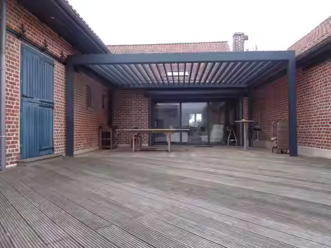 3x3 4x3 3x5 4x6 Garden Buildings Outdoor Waterproof Adjustable Louvered Roof Car Canopy Carport Pati